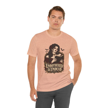 Unbothered & Undead — Women's Gothic Halloween Tee | Ascensum Wear