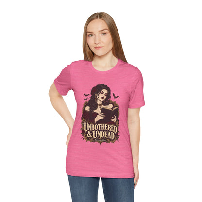 Unbothered & Undead — Women's Gothic Halloween Tee | Ascensum Wear
