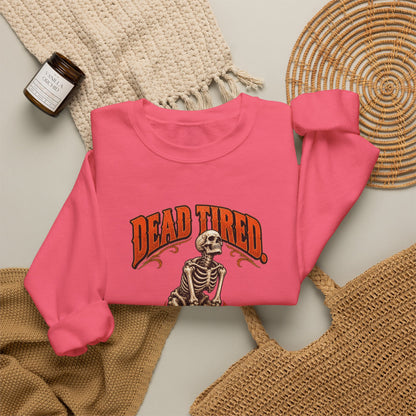 Dead Tired Still Lifting — Halloween Fitness Unisex Crewneck | Ascensum Wear
