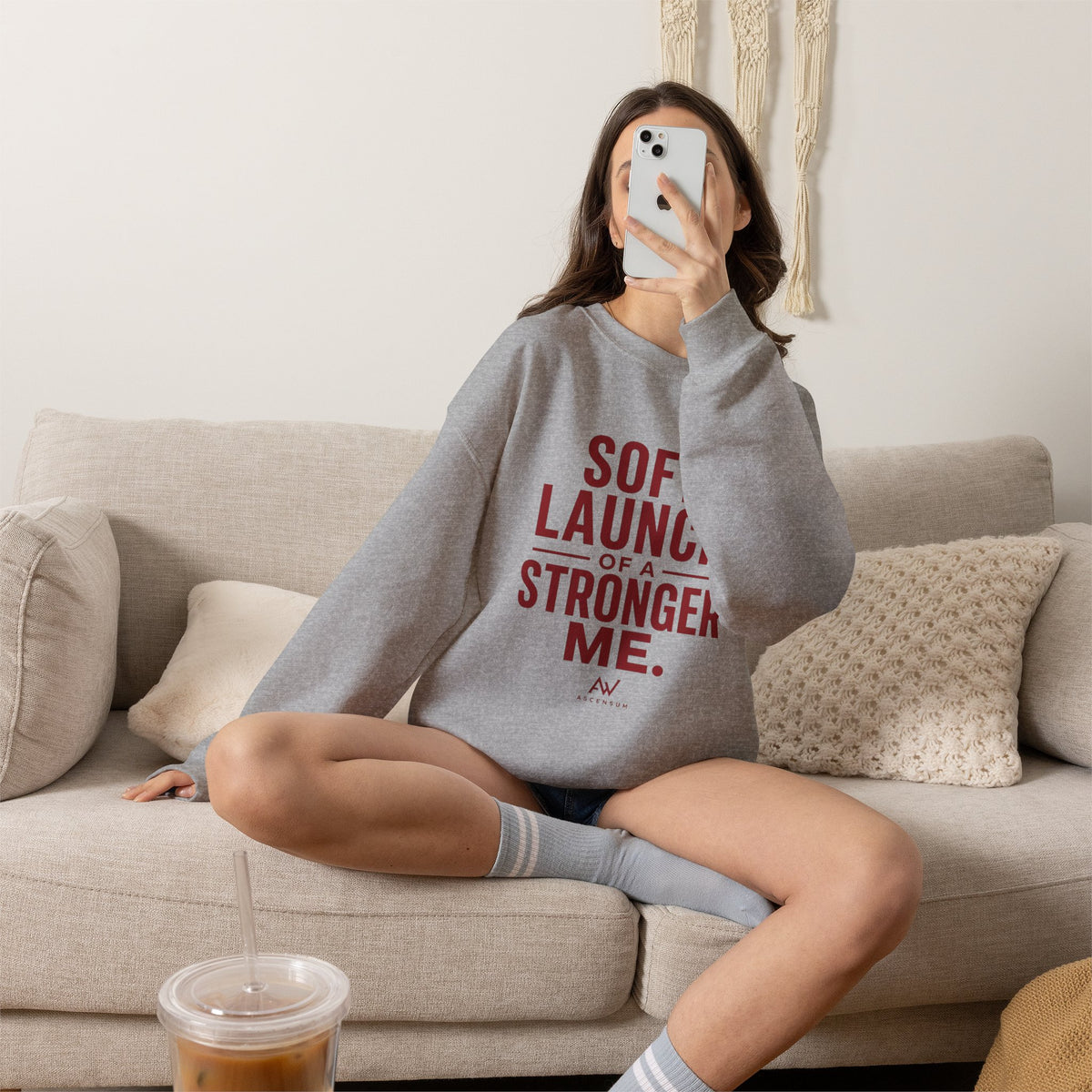 Soft Launch of a Stronger Me — Women's Empowerment Crewneck | Ascensum Wear