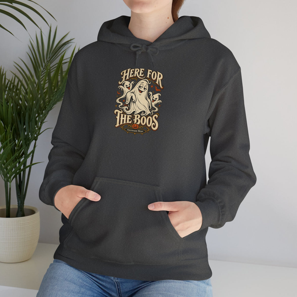 Here for the Boos — Vintage Ghost Trio Unisex Tee | Ascensum Wear