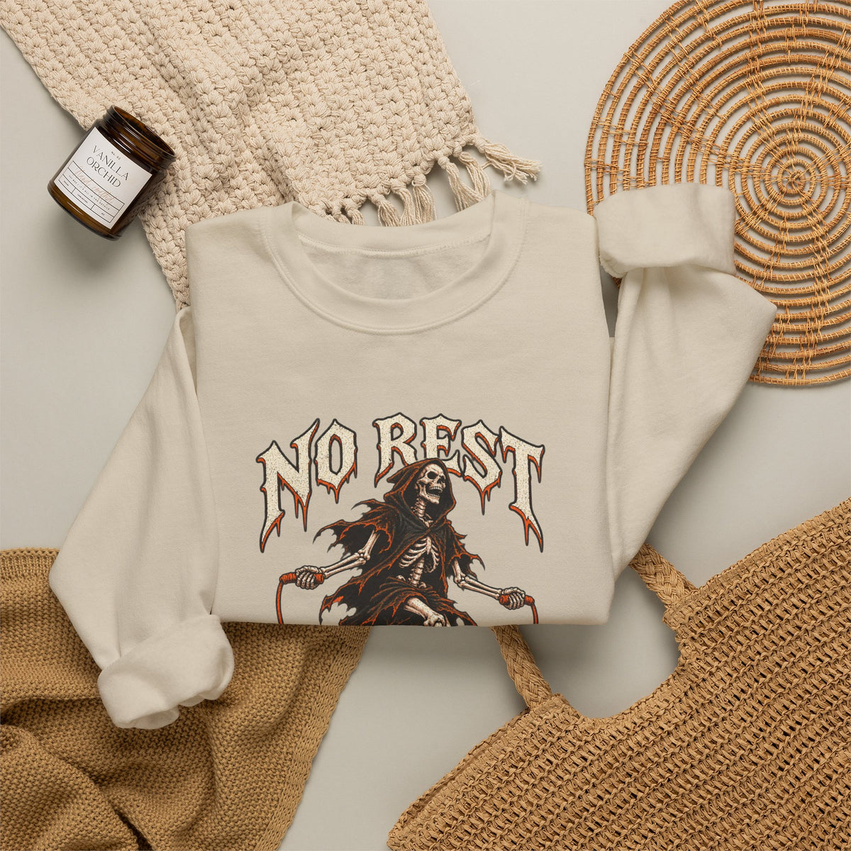No Rest for the Wicked — Halloween Unisex Crewneck| Ascensum Wear