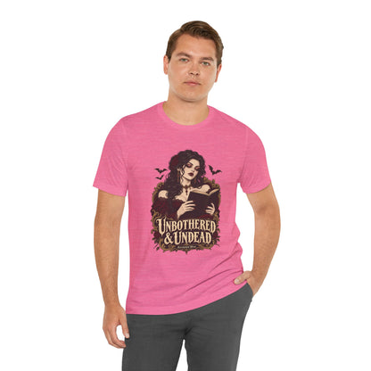 Unbothered & Undead — Women's Gothic Halloween Tee | Ascensum Wear