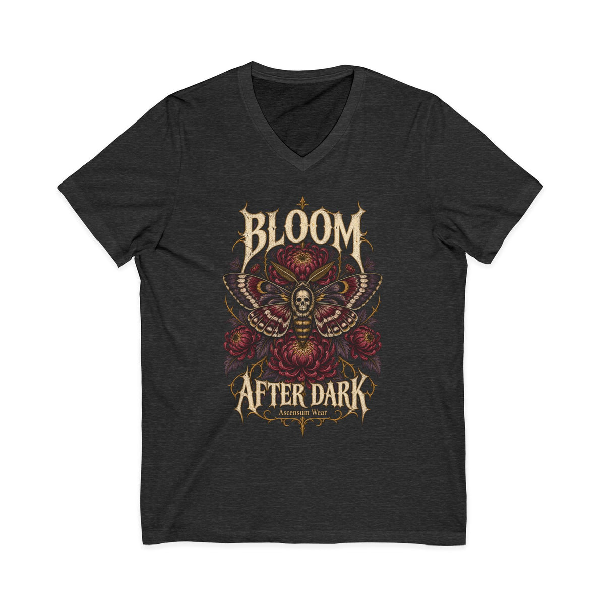 Bloom After Dark — Halloween Unisex V Neck | Ascensum Wear
