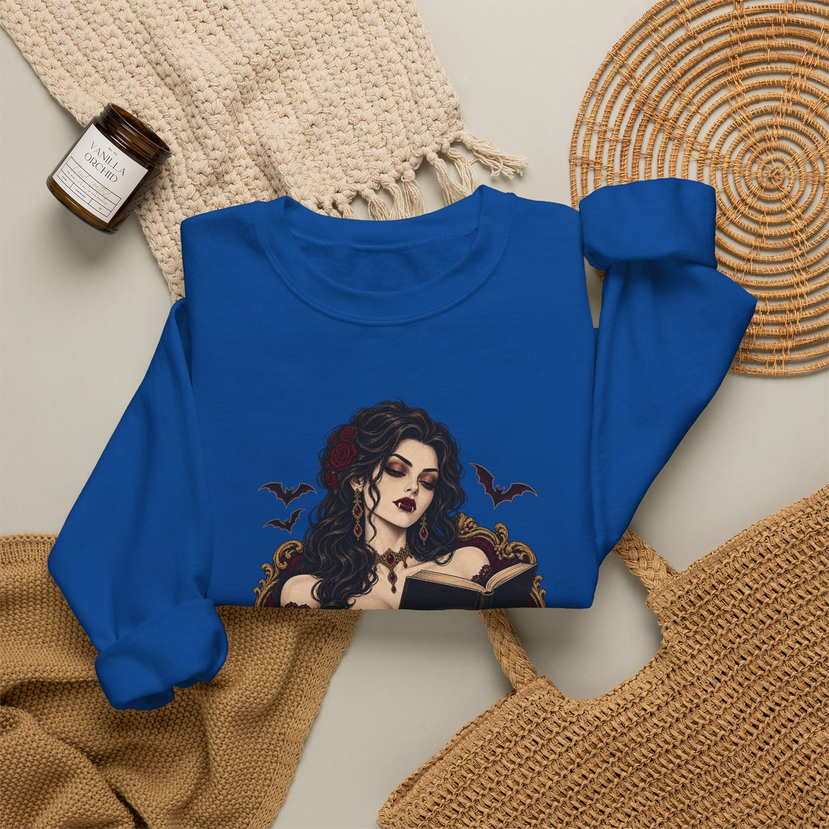 Unbothered & Undead — Women's Gothic Halloween Crewneck | Ascensum Wear