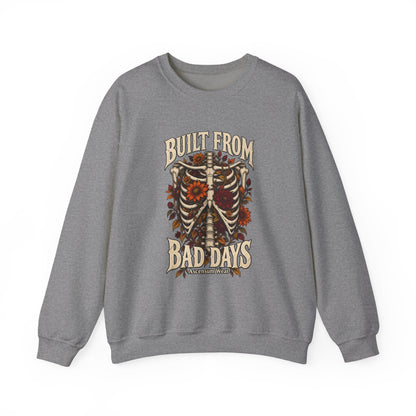 Bullet From Bad Days — Skeleton Flowers Halloween Crewneck | Ascensum Wear