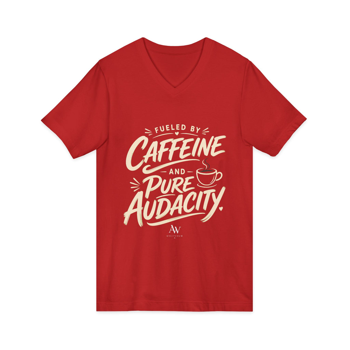Fueled by Caffeine and Pure Audacity | Women's Empowerment  V Neck