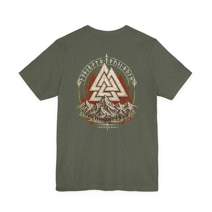Valknut — Norse Ascension Back Print T-Shirt | Ascensum Wear