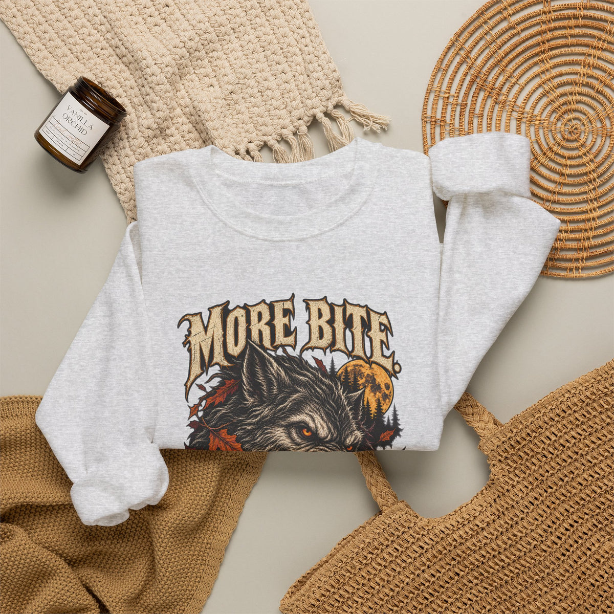 More Bite Less Bark — Halloween Unisex Crewneck | Ascensum Wear