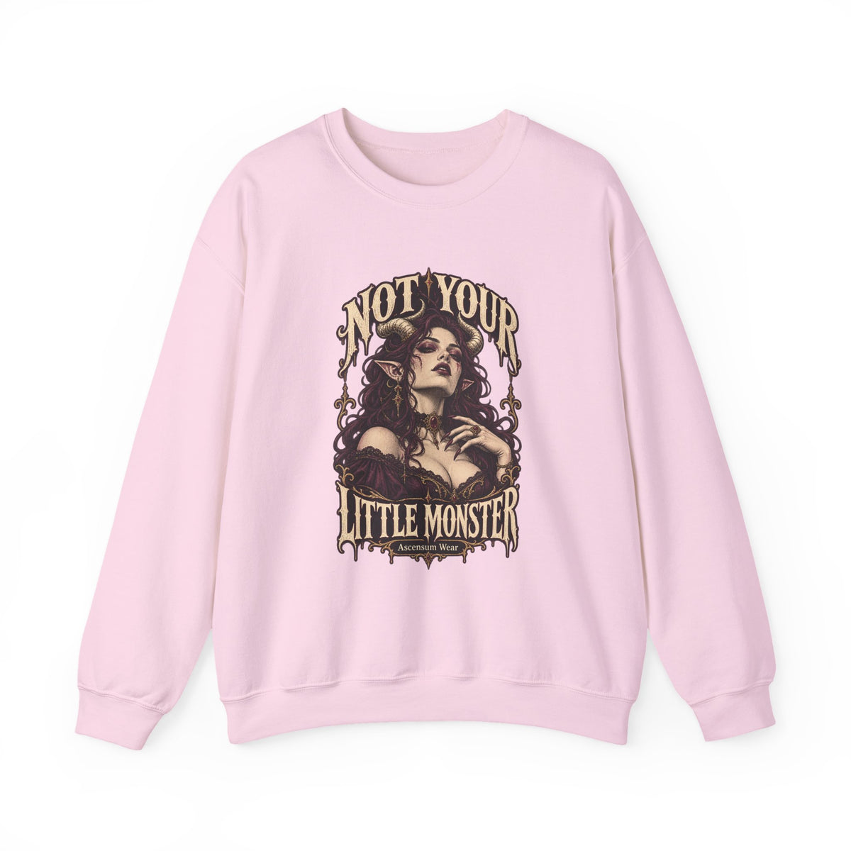 Not Your Little Monster — Halloween Graphic Crewneck | Ascensum Wear