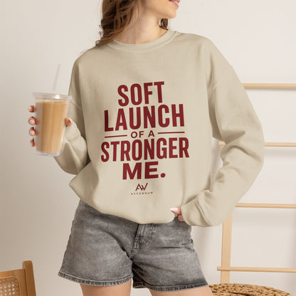 Soft Launch of a Stronger Me — Women's Empowerment Crewneck | Ascensum Wear