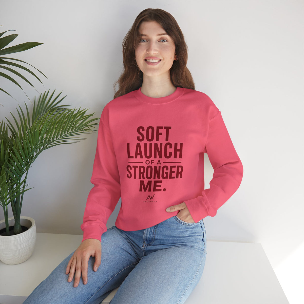 Soft Launch of a Stronger Me — Women's Empowerment Crewneck | Ascensum Wear