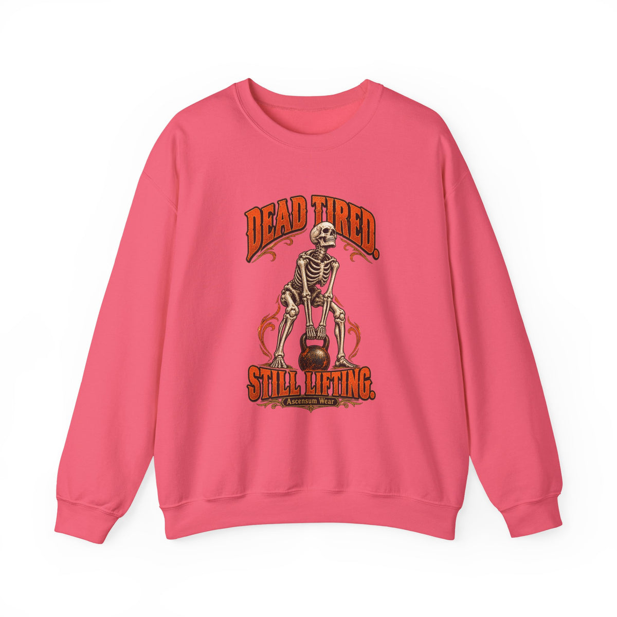 Dead Tired Still Lifting — Halloween Fitness Unisex Crewneck | Ascensum Wear