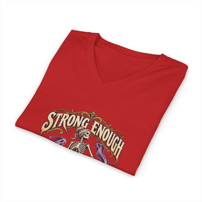 Strong Enough to Haunt You — Halloween Unisex V Neck | Ascensum Wear