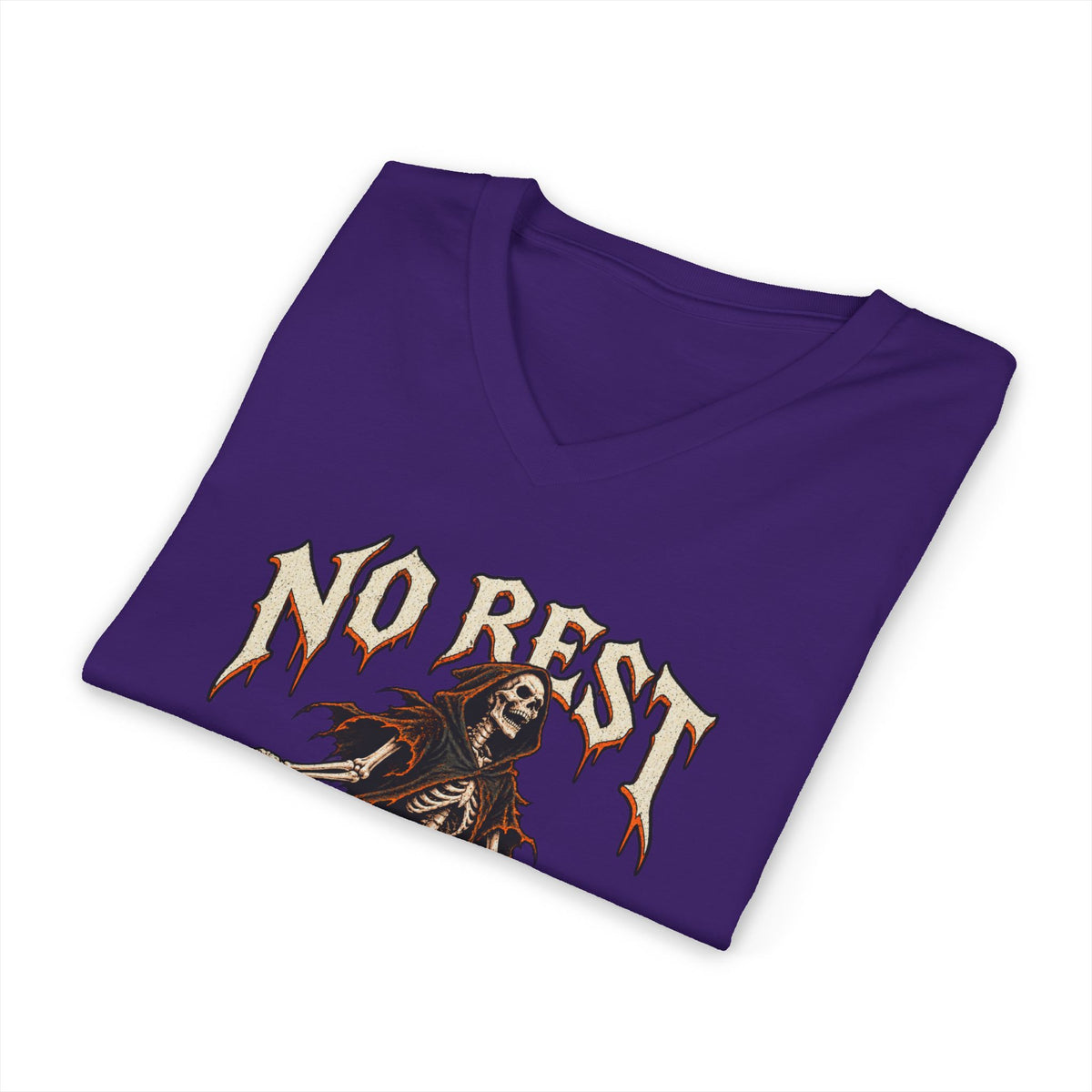 No Rest for the Wicked — Halloween Unisex V Neck | Ascensum Wear