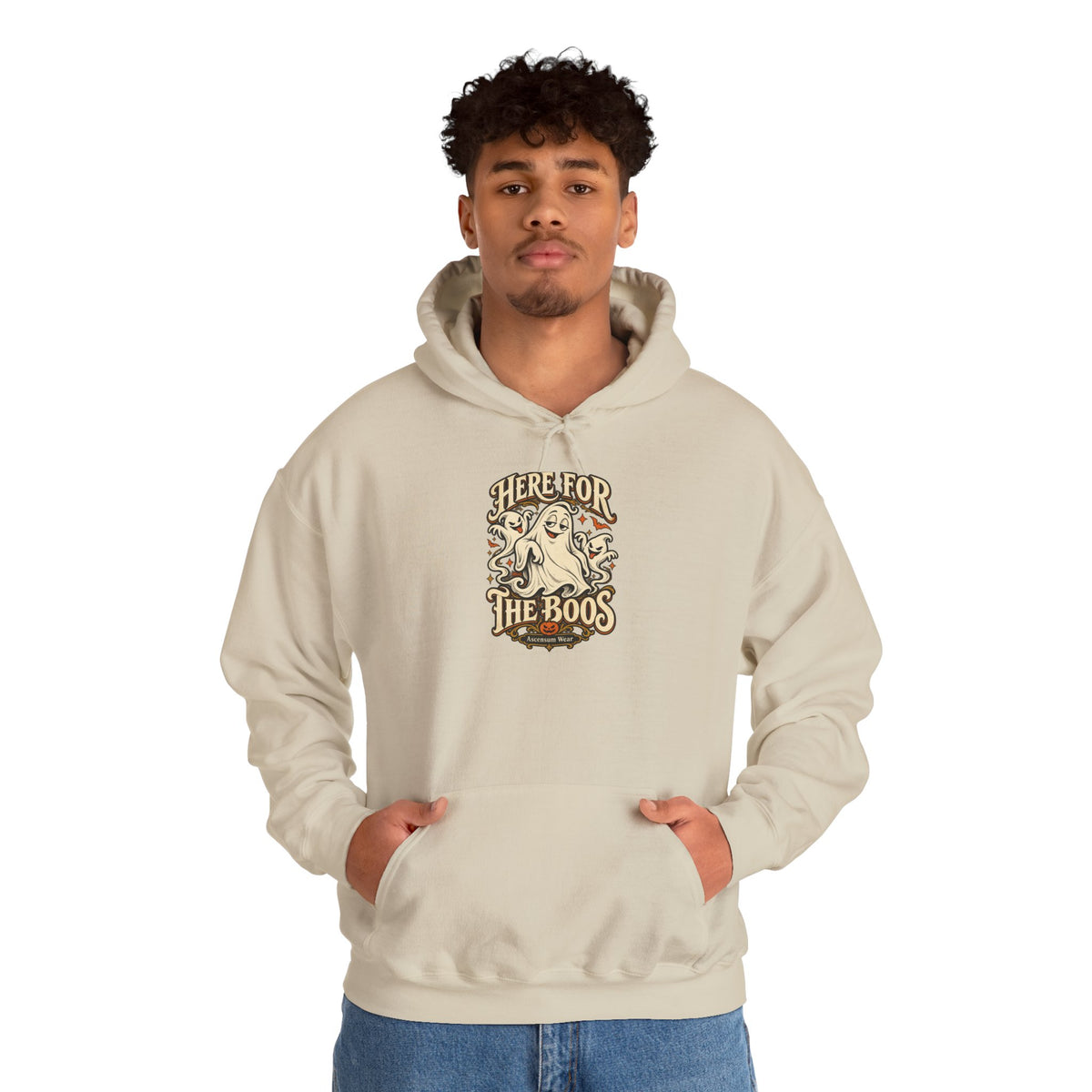 Here for the Boos — Vintage Ghost Trio Unisex Tee | Ascensum Wear