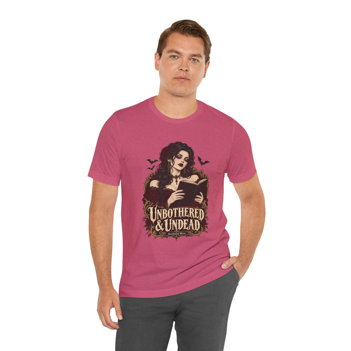 Unbothered & Undead — Women's Gothic Halloween Tee | Ascensum Wear