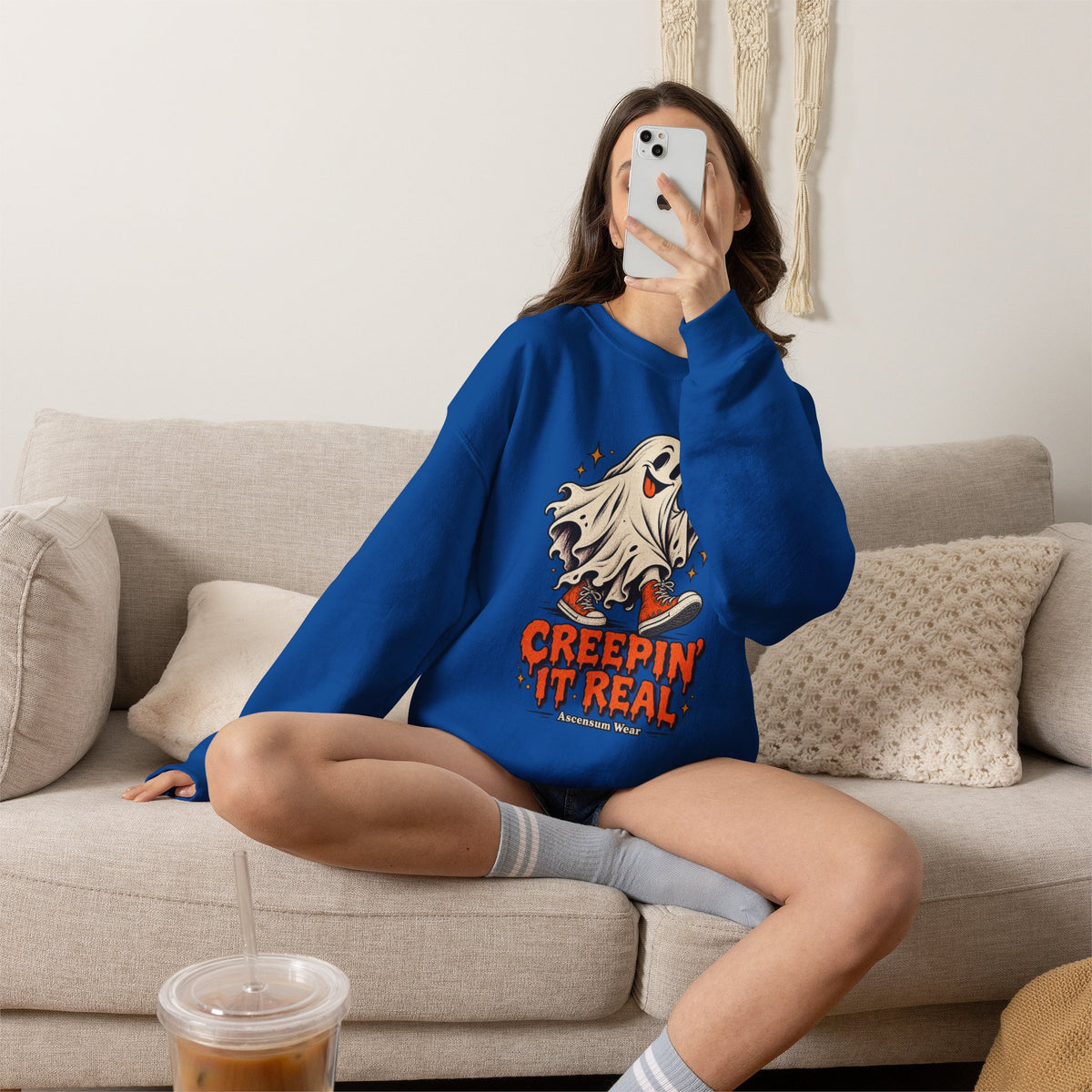 Creepin' It Real — Halloween Unisex Crewneck | Ascensum Wear
