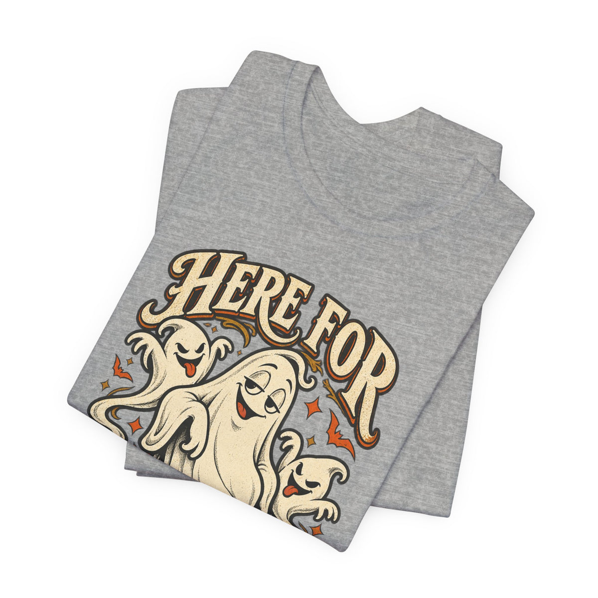 Here for the Boos — Vintage Ghost Trio Unisex Tee | Ascensum Wear