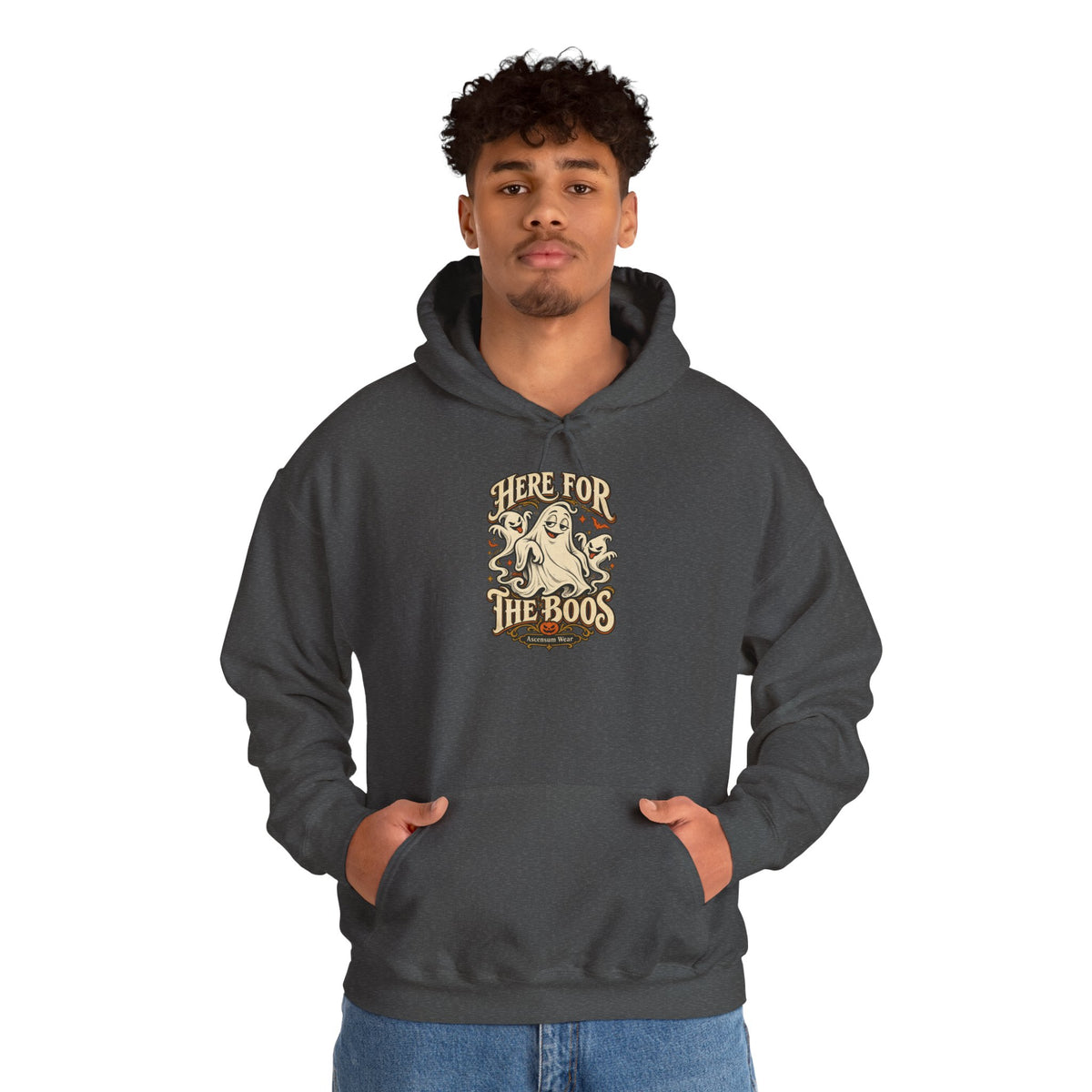 Here for the Boos — Vintage Ghost Trio Unisex Tee | Ascensum Wear
