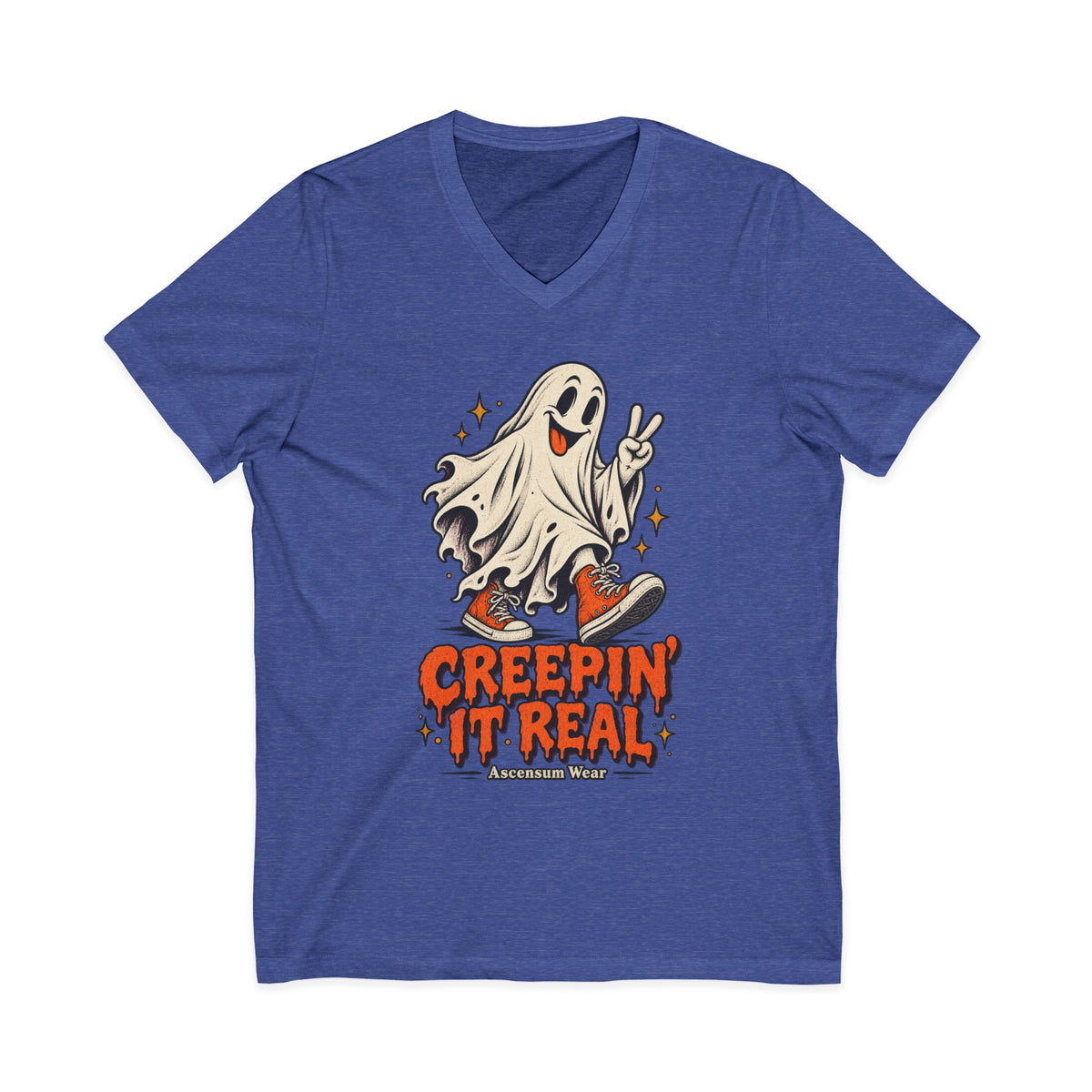 Creepin' It Real — Halloween Unisex V Neck | Ascensum Wear