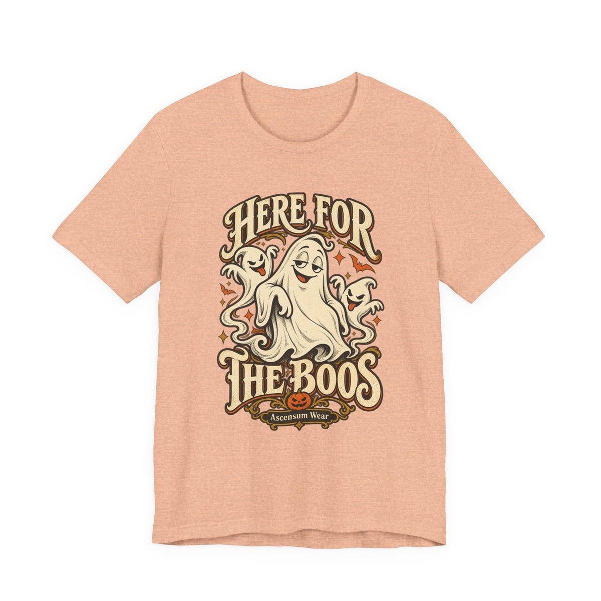Here for the Boos — Vintage Ghost Trio Unisex Tee | Ascensum Wear