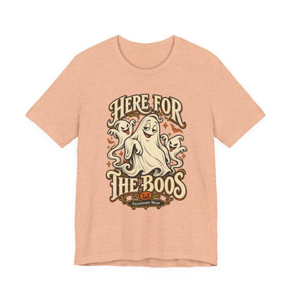 Here for the Boos — Vintage Ghost Trio Unisex Tee | Ascensum Wear