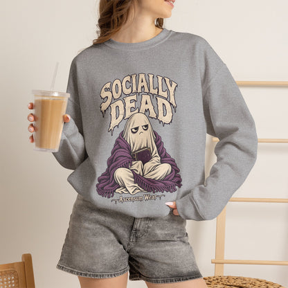 Socially Dead — Halloween Unisex Crewneck | Ascensum Wear
