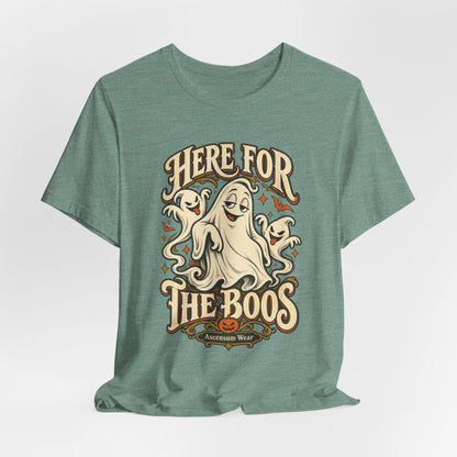 Here for the Boos — Vintage Ghost Trio Unisex Tee | Ascensum Wear