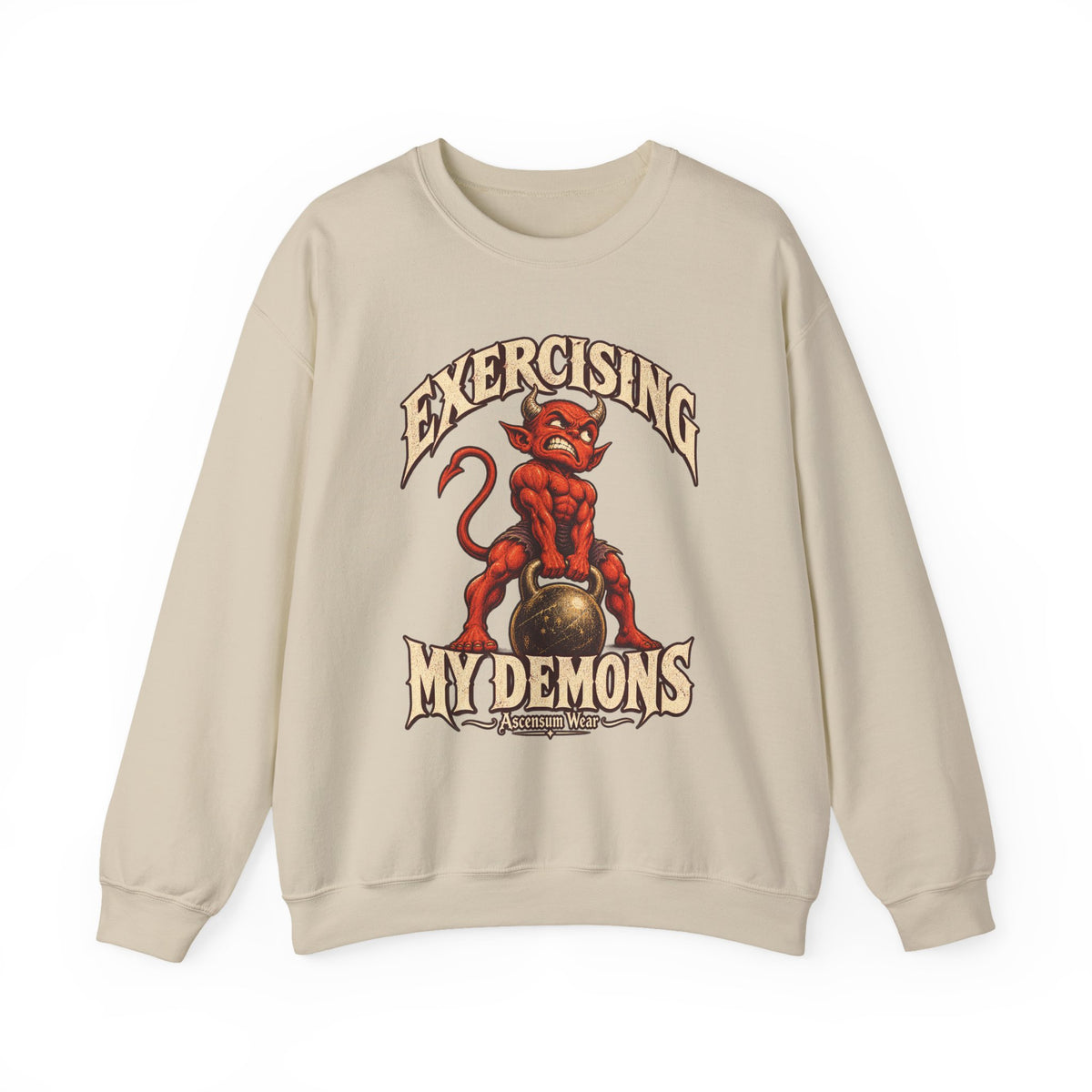 Exercising My Demons — Halloween Unisex Crewneck | Ascensum Wear