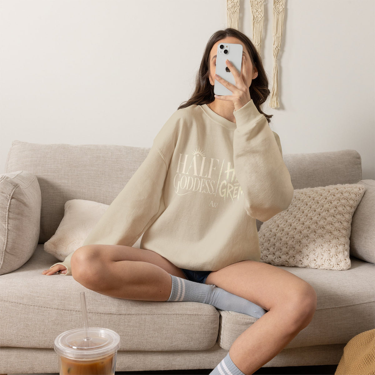 Half Goddess, Half Gremlin — Women's Empowerment Crewneck | Ascensum Wear
