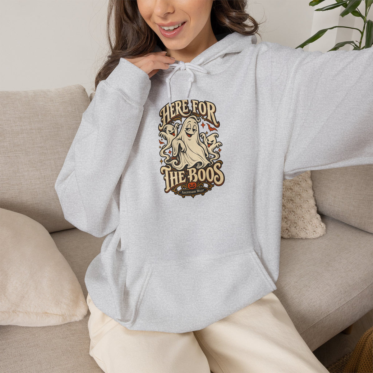 Here for the Boos — Vintage Ghost Trio Unisex Tee | Ascensum Wear