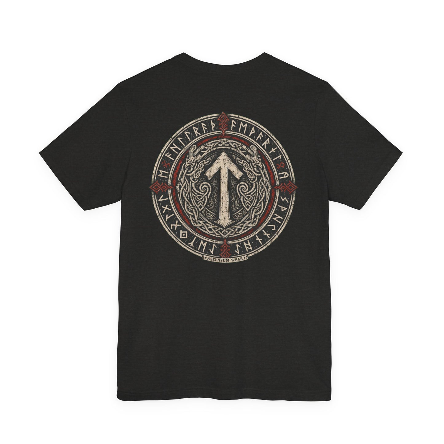 Runic Circle Seal — Norse Back Print T-Shirt | Ascensum Wear