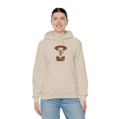 Graveyard Shift — Skeleton Weightlifter Front Print Hoodie | Ascensum Wear