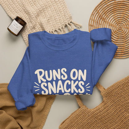 Runs On Snacks And Bad Decisions — Women's Empowerment Crewneck | Ascensum Wear