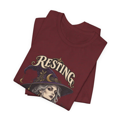 Resting Witch Face — Halloween Unisex Tee | Ascensum Wear