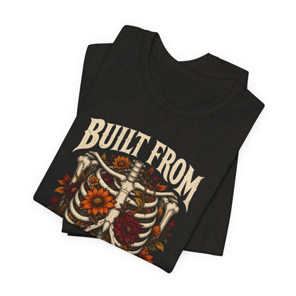 Bullet From Bad Days — Skeleton Flowers Halloween Tee | Ascensum Wear