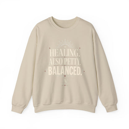 Healing. Also Pretty. Balanced. — Women's Empowerment Crewneck | Ascensum Wear