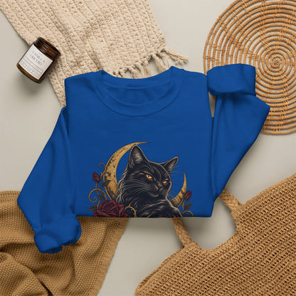 Sweet But Sinister — Black Cat Halloween Crewneck | Ascensum Wear