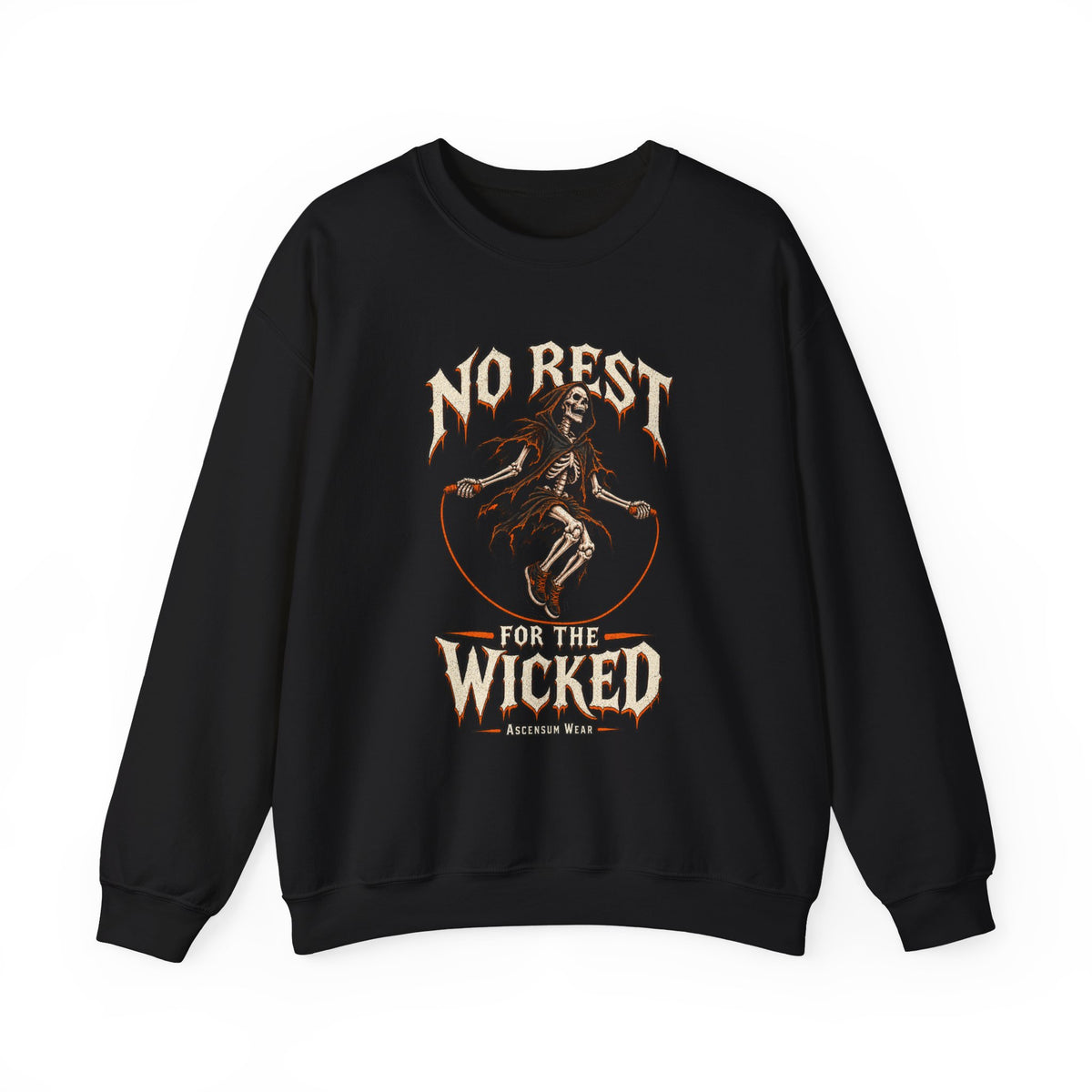 No Rest for the Wicked — Halloween Unisex Crewneck| Ascensum Wear