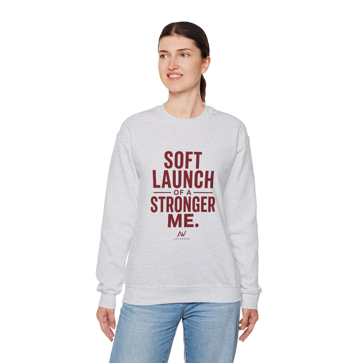 Soft Launch of a Stronger Me — Women's Empowerment Crewneck | Ascensum Wear
