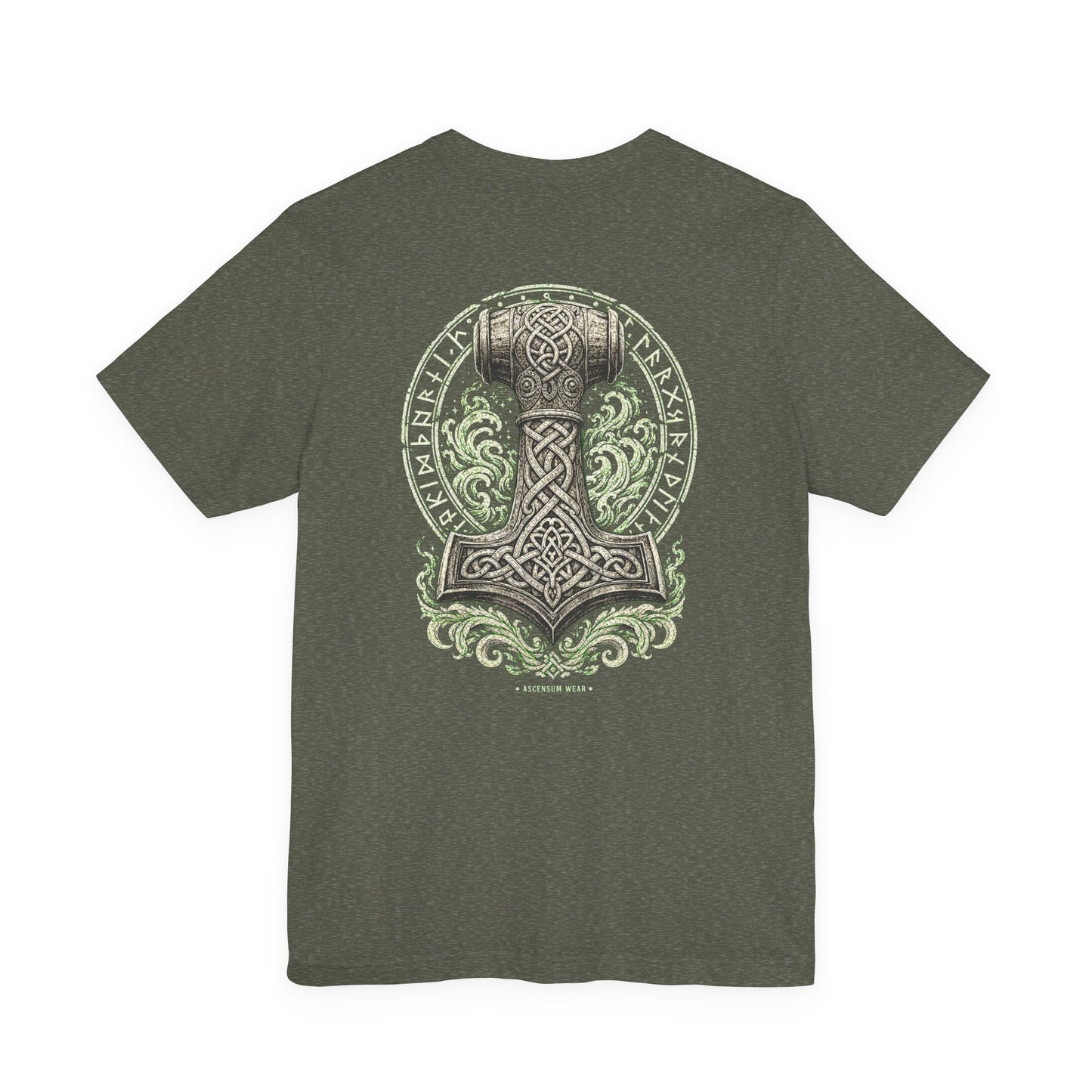 Mjölnir — Norse Hammer Back Print T-Shirt | Ascensum Wear