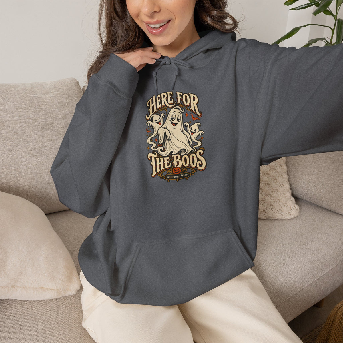 Here for the Boos — Vintage Ghost Trio Unisex Tee | Ascensum Wear