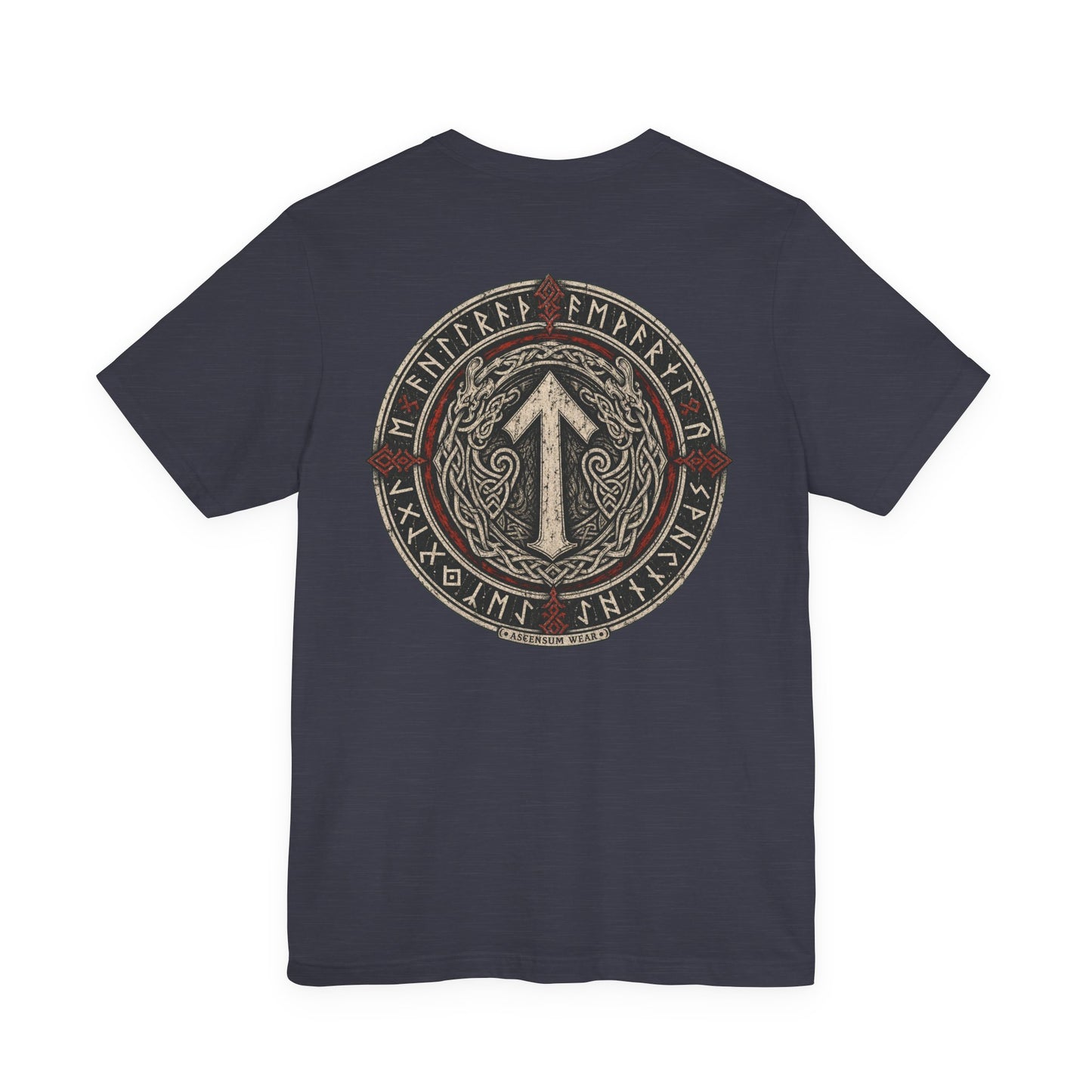 Runic Circle Seal — Norse Back Print T-Shirt | Ascensum Wear
