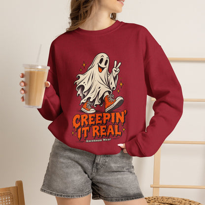 Creepin' It Real — Halloween Unisex Crewneck | Ascensum Wear