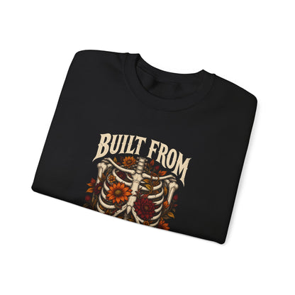 Bullet From Bad Days — Skeleton Flowers Halloween Crewneck | Ascensum Wear