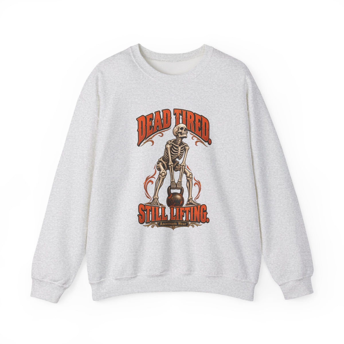 Dead Tired Still Lifting — Halloween Fitness Unisex Crewneck | Ascensum Wear