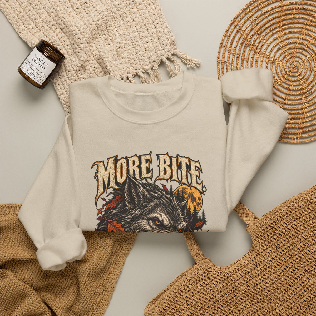 More Bite Less Bark — Halloween Unisex Crewneck | Ascensum Wear