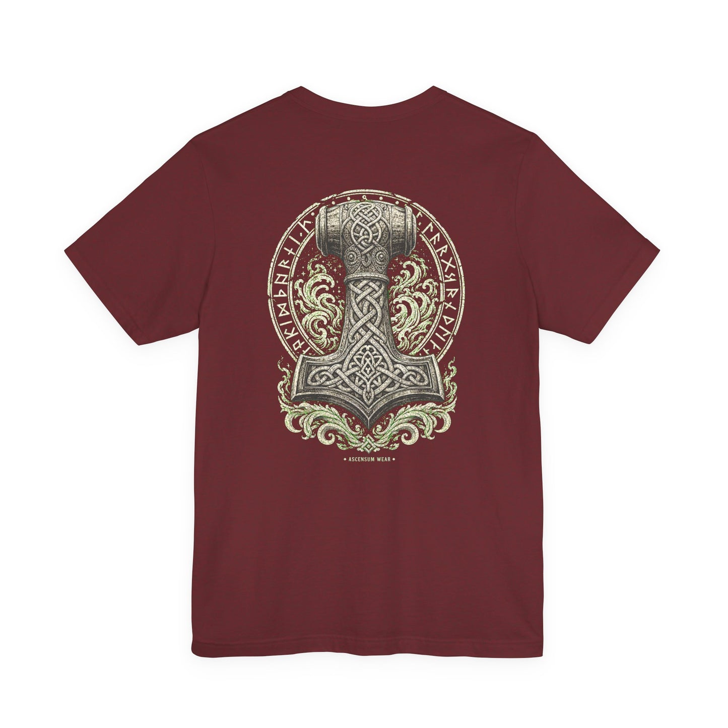 Mjölnir — Norse Hammer Back Print T-Shirt | Ascensum Wear