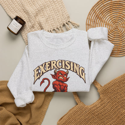 Exercising My Demons — Halloween Unisex Crewneck | Ascensum Wear
